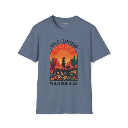 Wild Flowers Wild Doggies T-Shirt