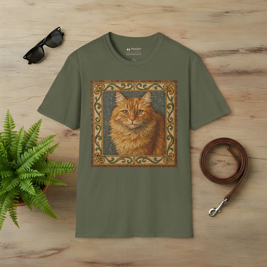 Orange House Cat Mosaic T-Shirt