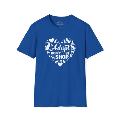 Adopt Don't Shop Cat Heart T-Shirt