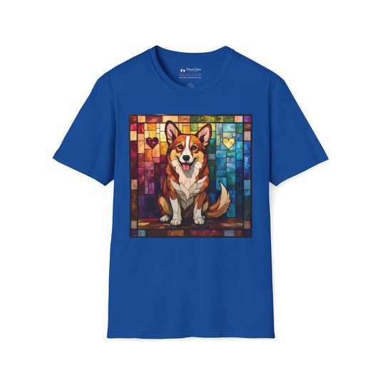 Stained Glass Corgi T-Shirt