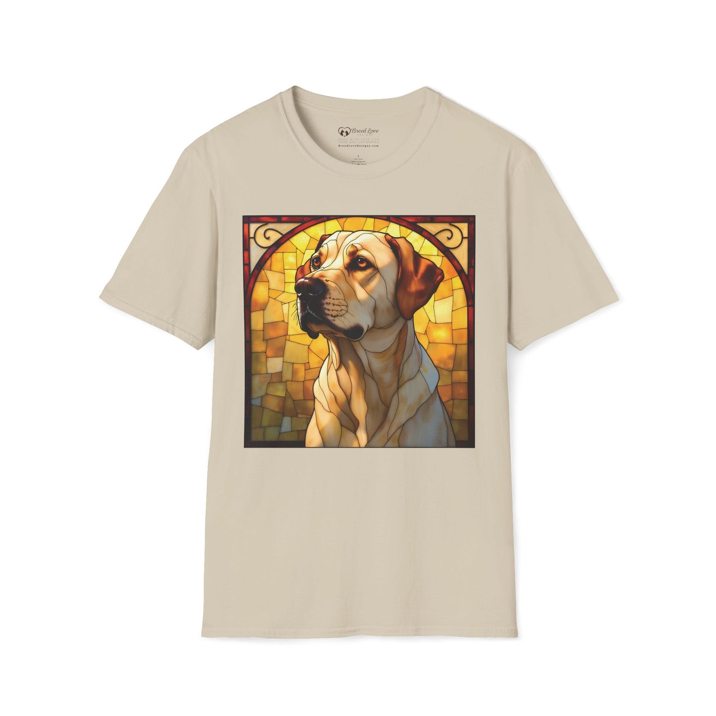 Stained Glass Yellow Lab T-Shirt