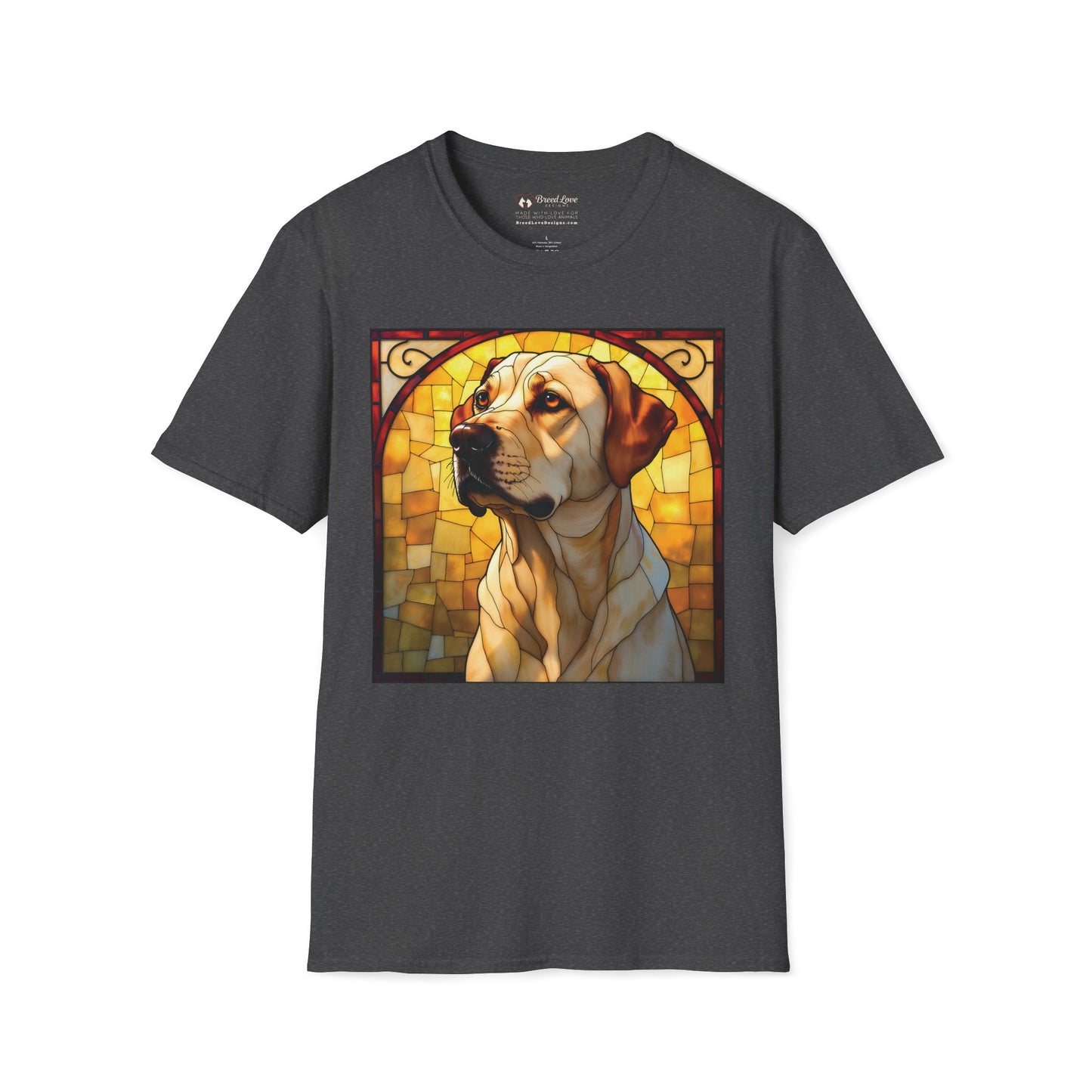 Stained Glass Yellow Lab T-Shirt