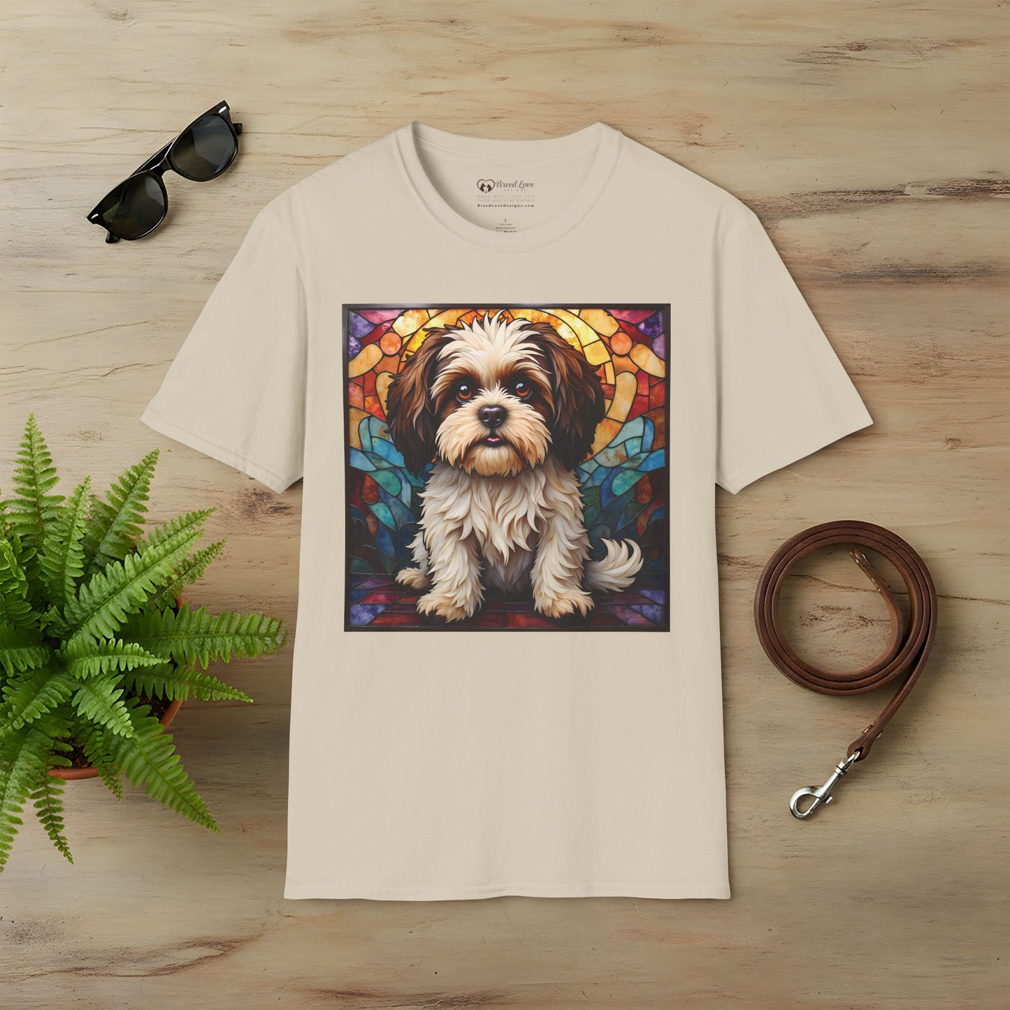 Stained Glass Shih Tzu T-Shirt