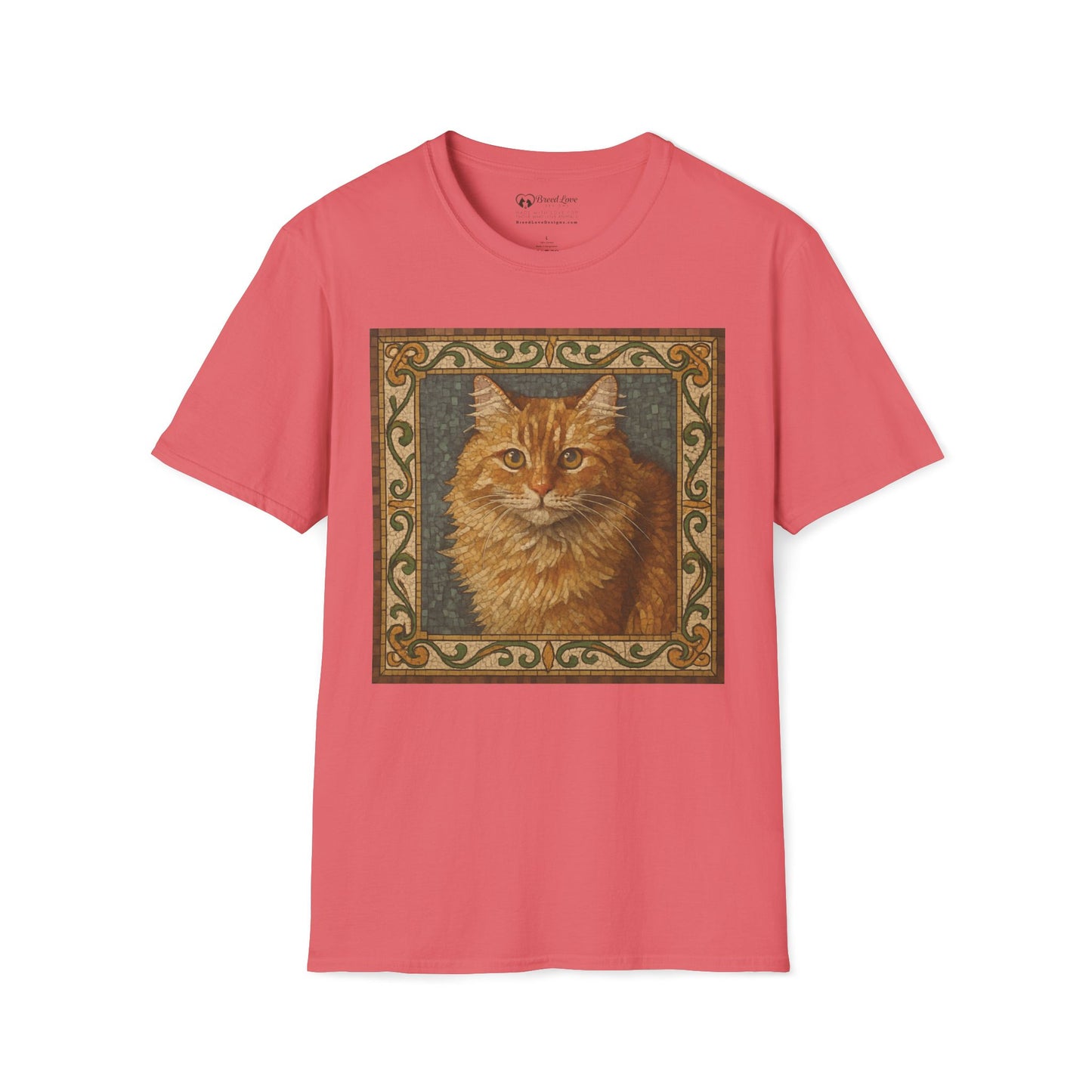Orange House Cat Mosaic T-Shirt