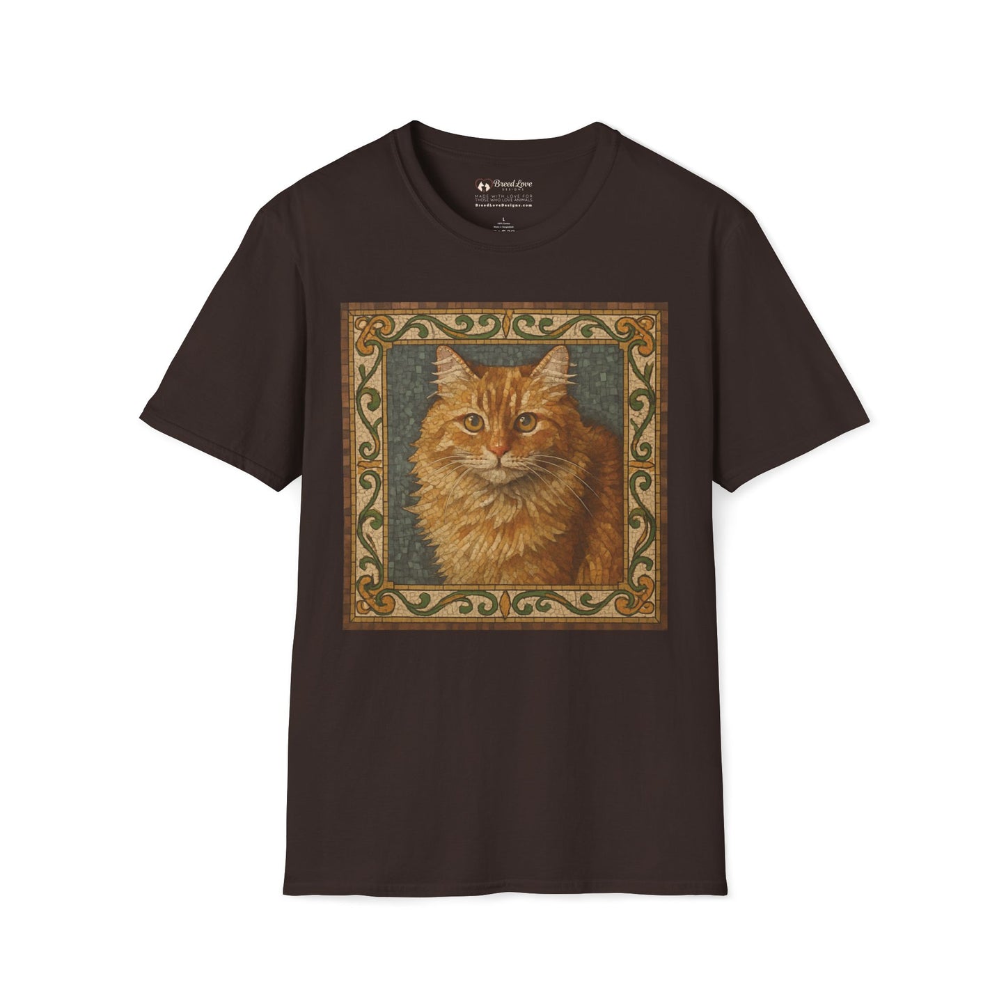 Orange House Cat Mosaic T-Shirt