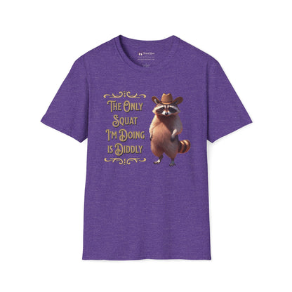 The Only Squat I'm Doing is Diddly Raccoon T-Shirt
