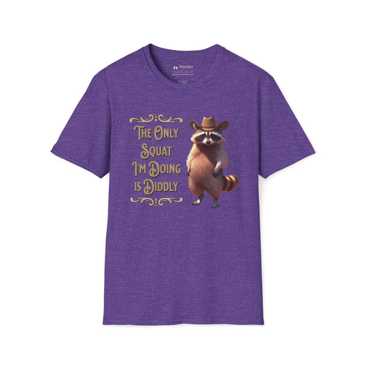 The Only Squat I'm Doing is Diddly Raccoon T-Shirt