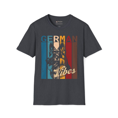 Retro German Shepherd Vibes T-Shirt