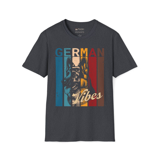 Retro German Shepherd Vibes T-Shirt