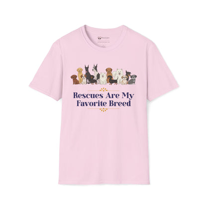 Rescues Are My Favorite Breed T-Shirt