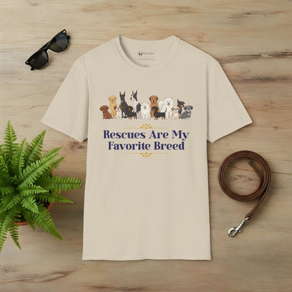 Rescues Are My Favorite Breed T-Shirt