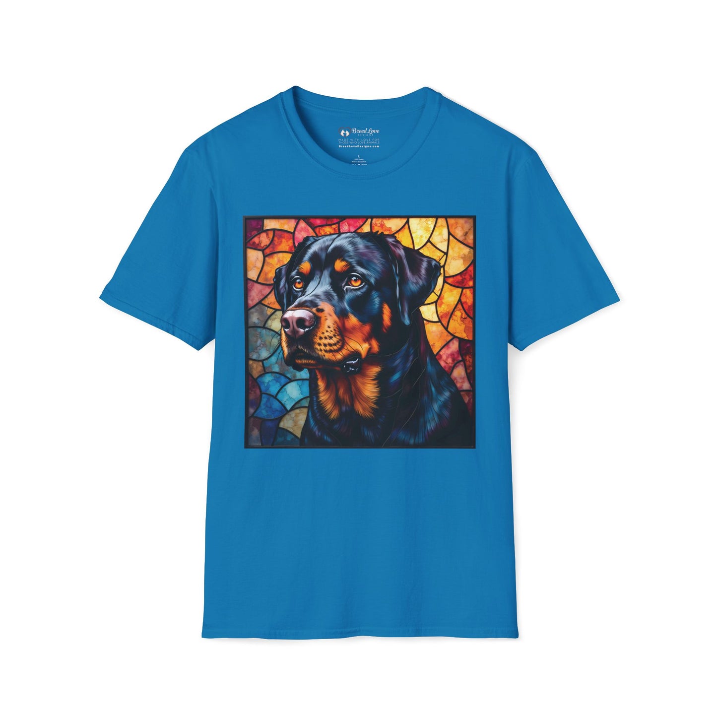 Stained Glass Rottweiler T-Shirt