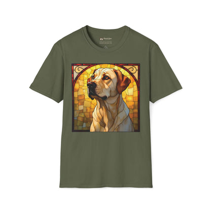 Stained Glass Yellow Lab T-Shirt