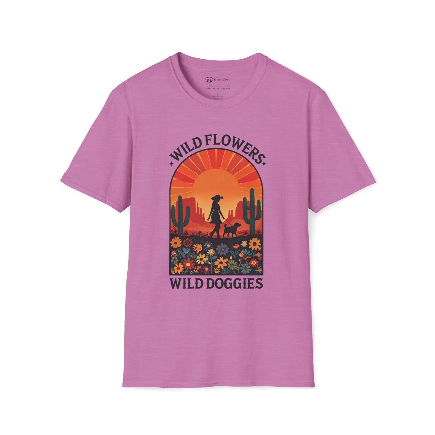 Wild Flowers Wild Doggies T-Shirt