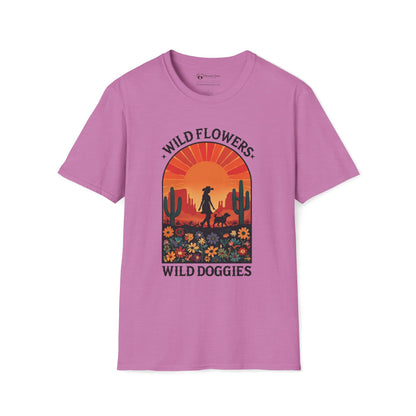 Wild Flowers Wild Doggies T-Shirt