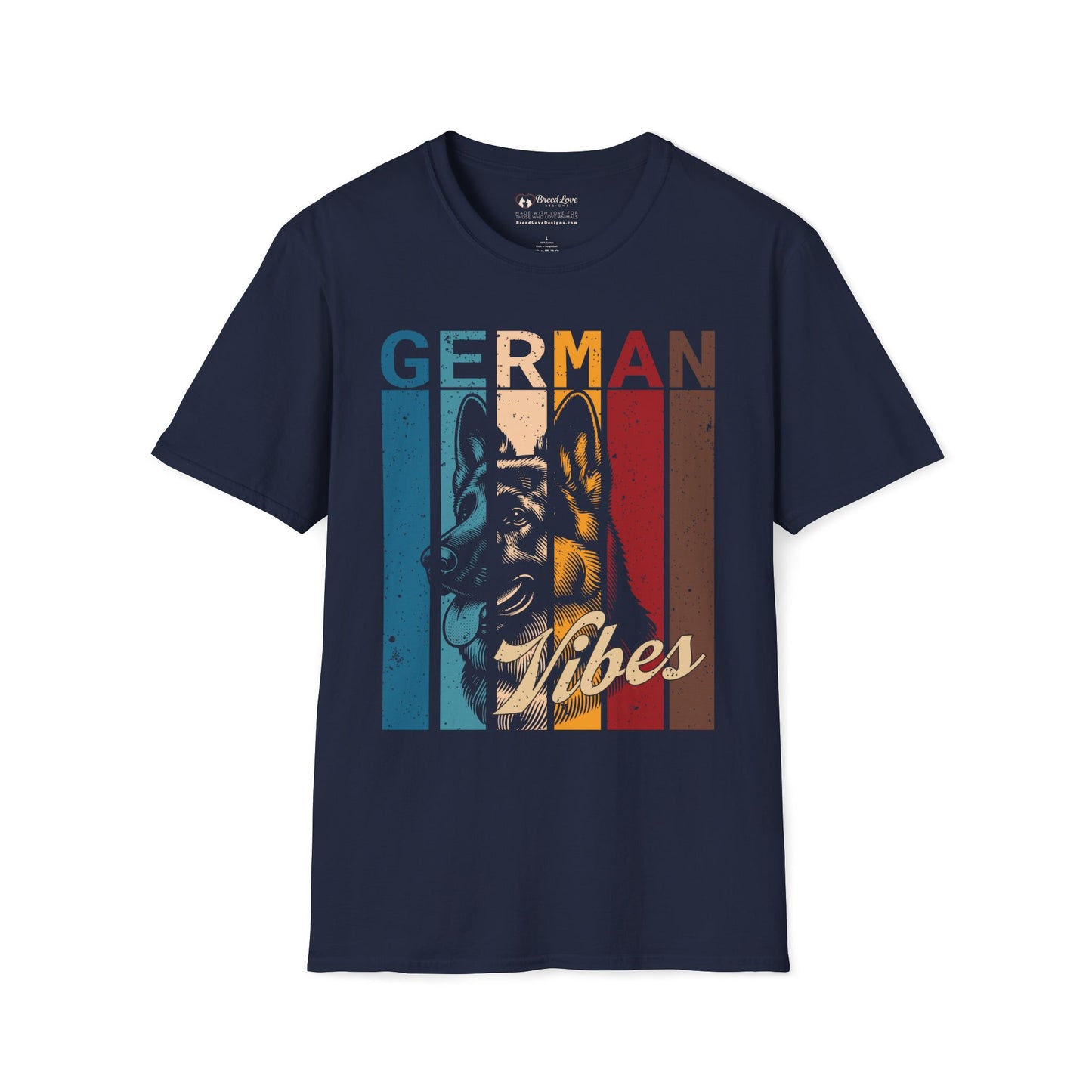 Retro German Shepherd Vibes T-Shirt