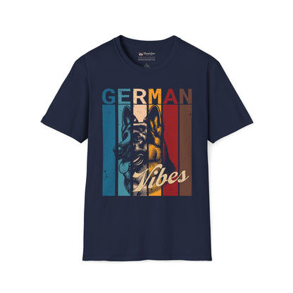 Retro German Shepherd Vibes T-Shirt