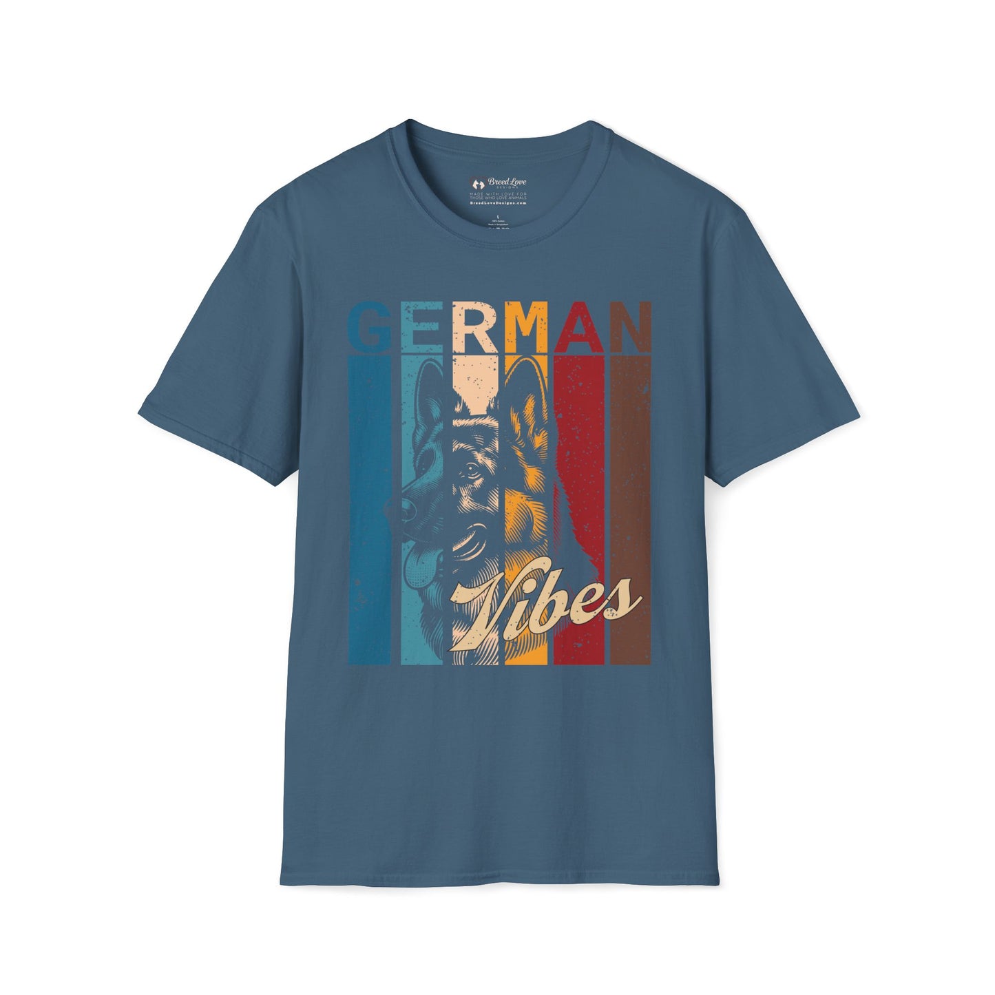 Retro German Shepherd Vibes T-Shirt