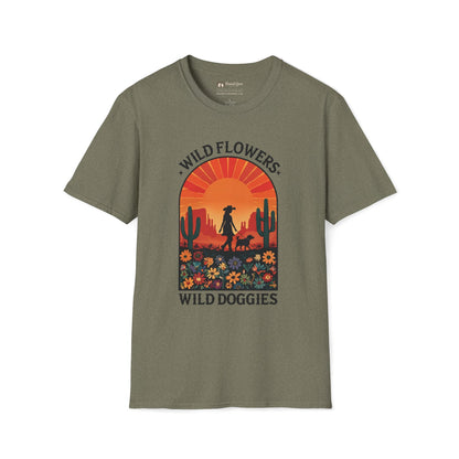 Wild Flowers Wild Doggies T-Shirt