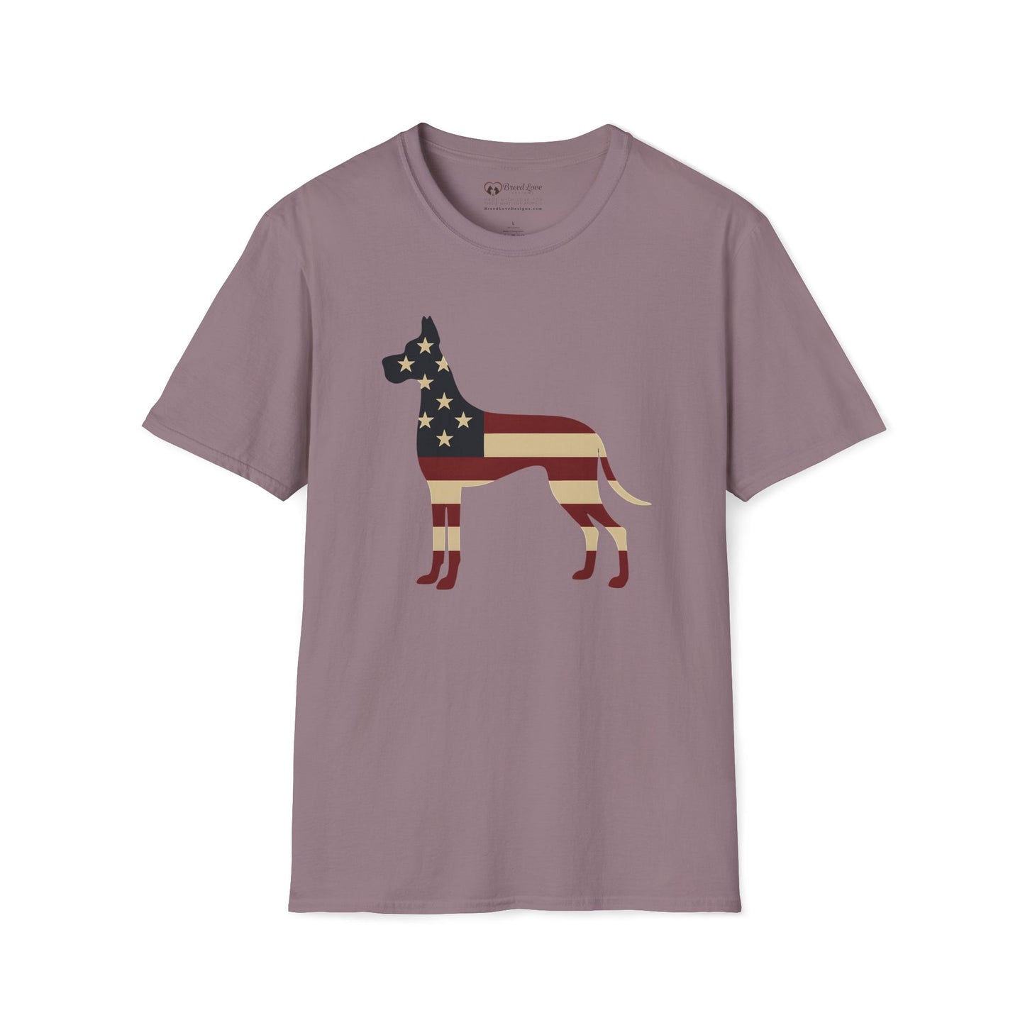 American Flag Great Dane T-Shirt