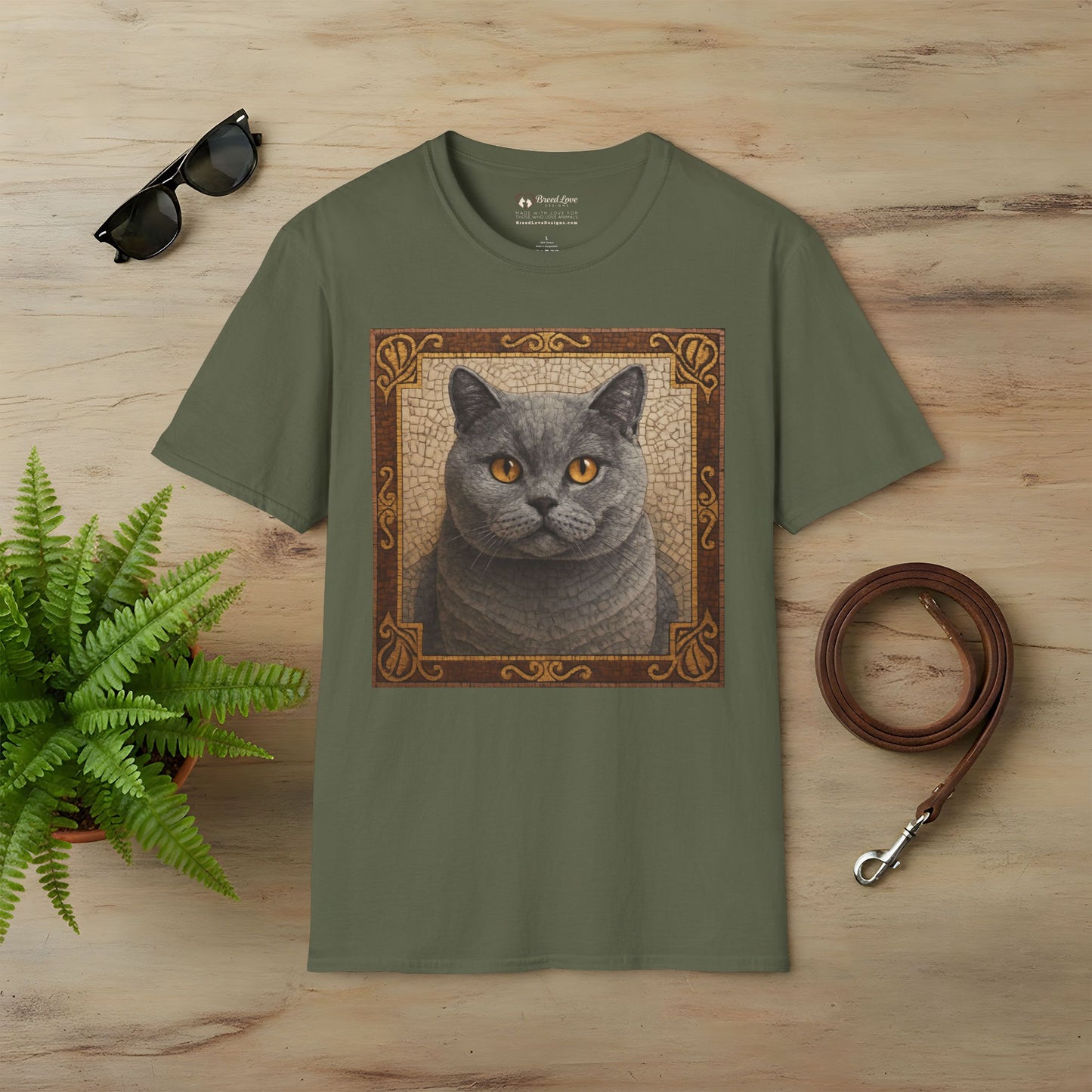 British Shorthair Mosaic T-Shirt