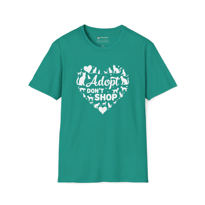 Adopt Don't Shop Cat Heart T-Shirt