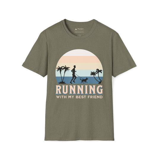 Running With My Best Friend - Male T-Shirt