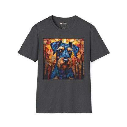 Stained Glass Schnauzer T-Shirt