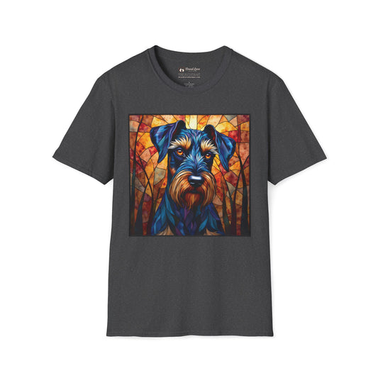 Stained Glass Schnauzer T-Shirt