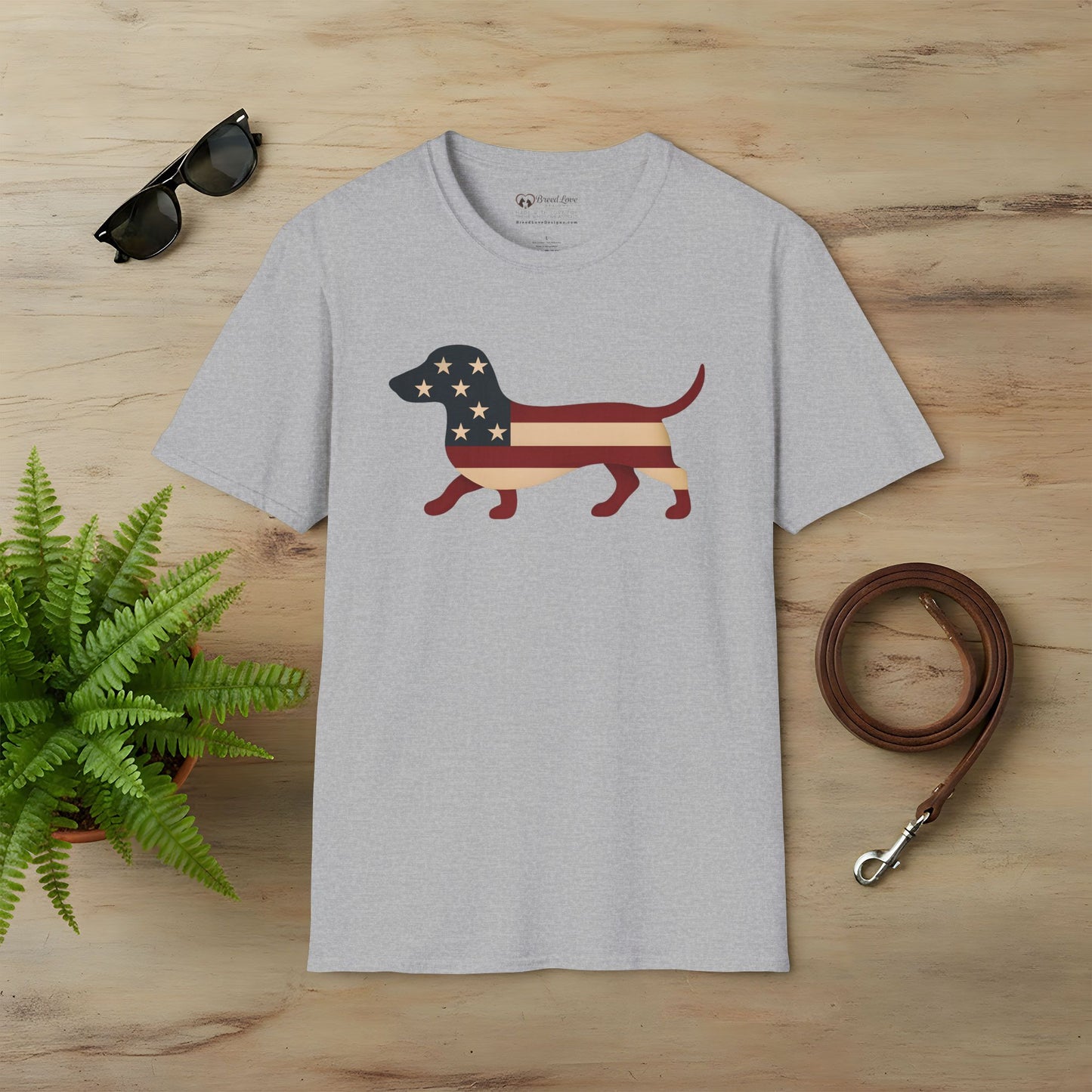 American Flag Dachshund T-Shirt