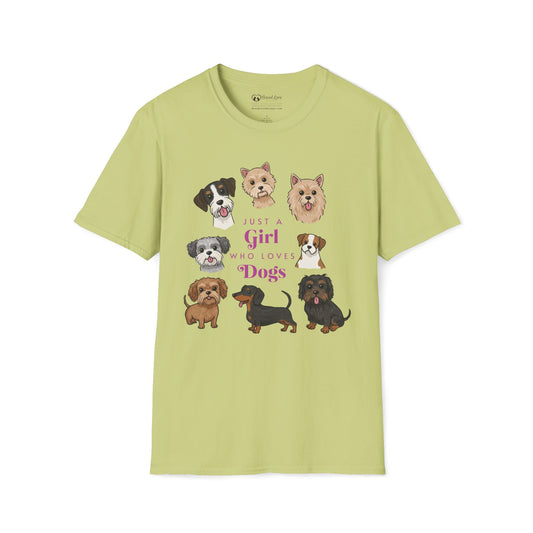 Just a Girl Who Loves Dogs T-Shirt