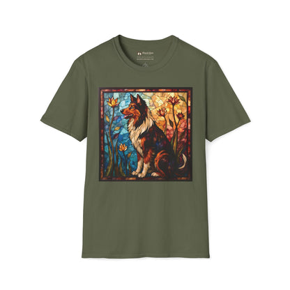 Stained Glass Collie T-Shirt