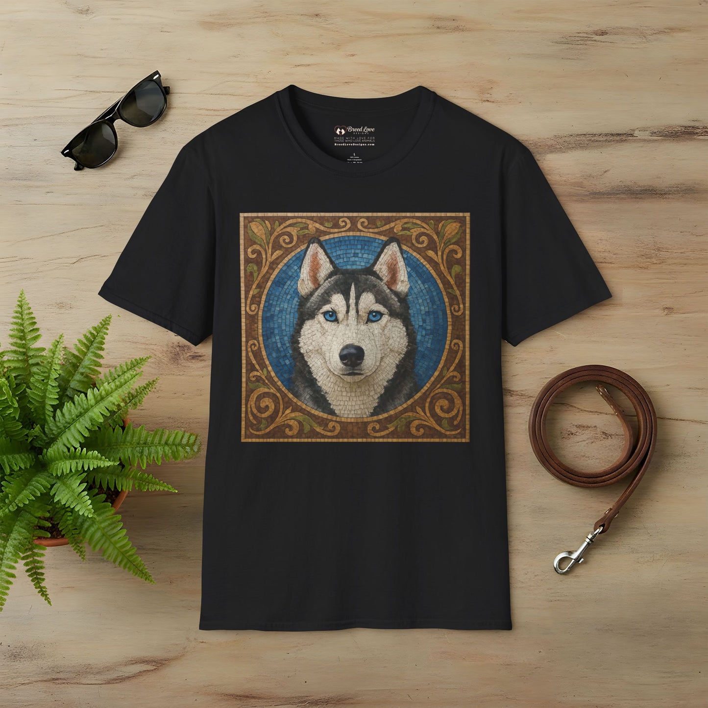 Siberian Husky Mosaic T-Shirt