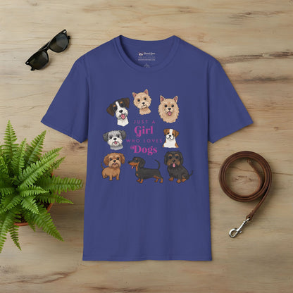 Just a Girl Who Loves Dogs T-Shirt