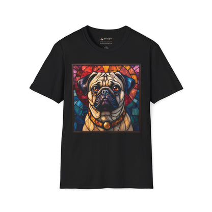 Stained Glass Pug T-Shirt