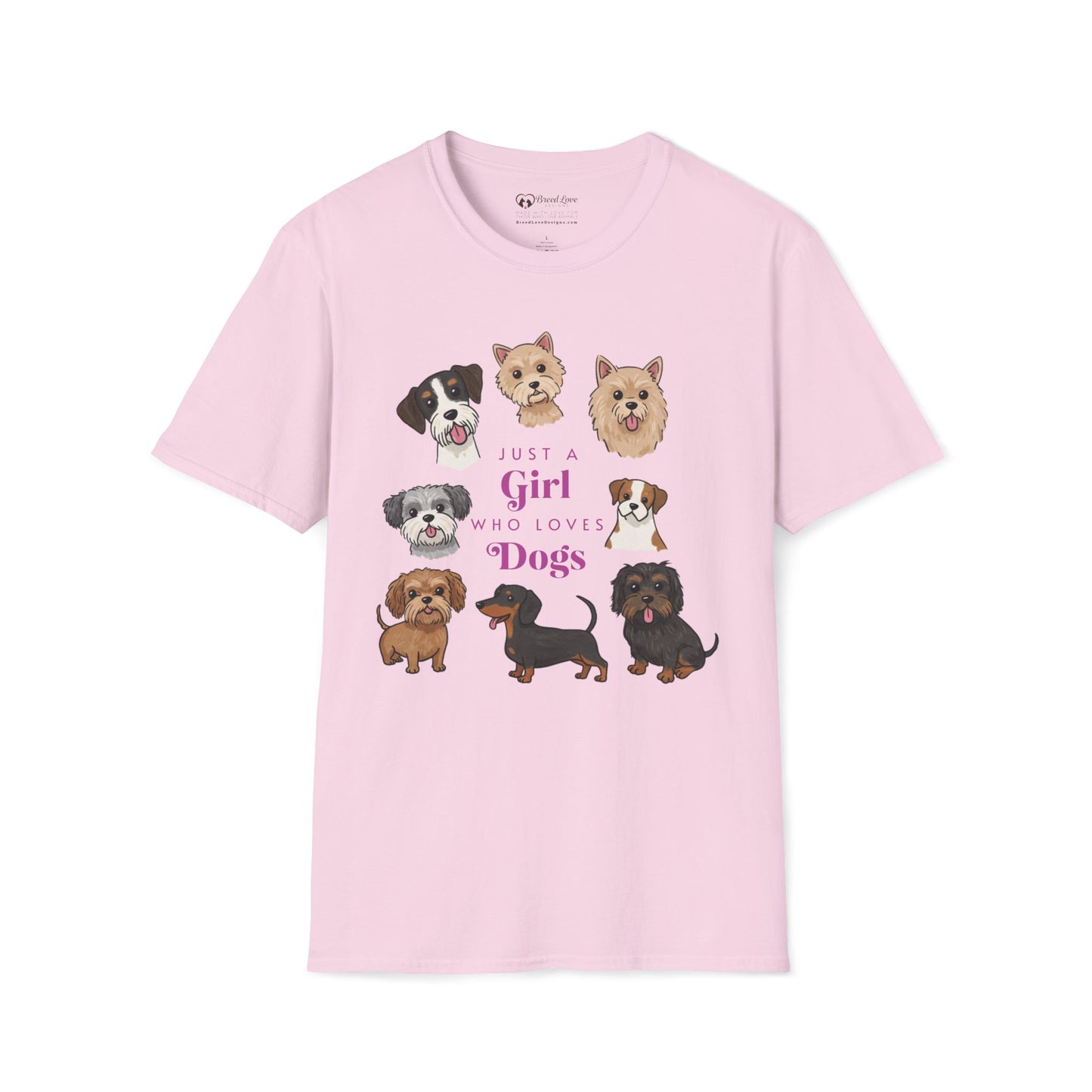 Just a Girl Who Loves Dogs T-Shirt