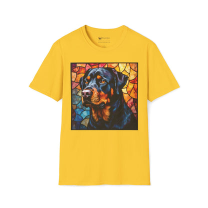 Stained Glass Rottweiler T-Shirt