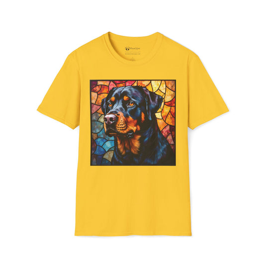 Stained Glass Rottweiler T-Shirt