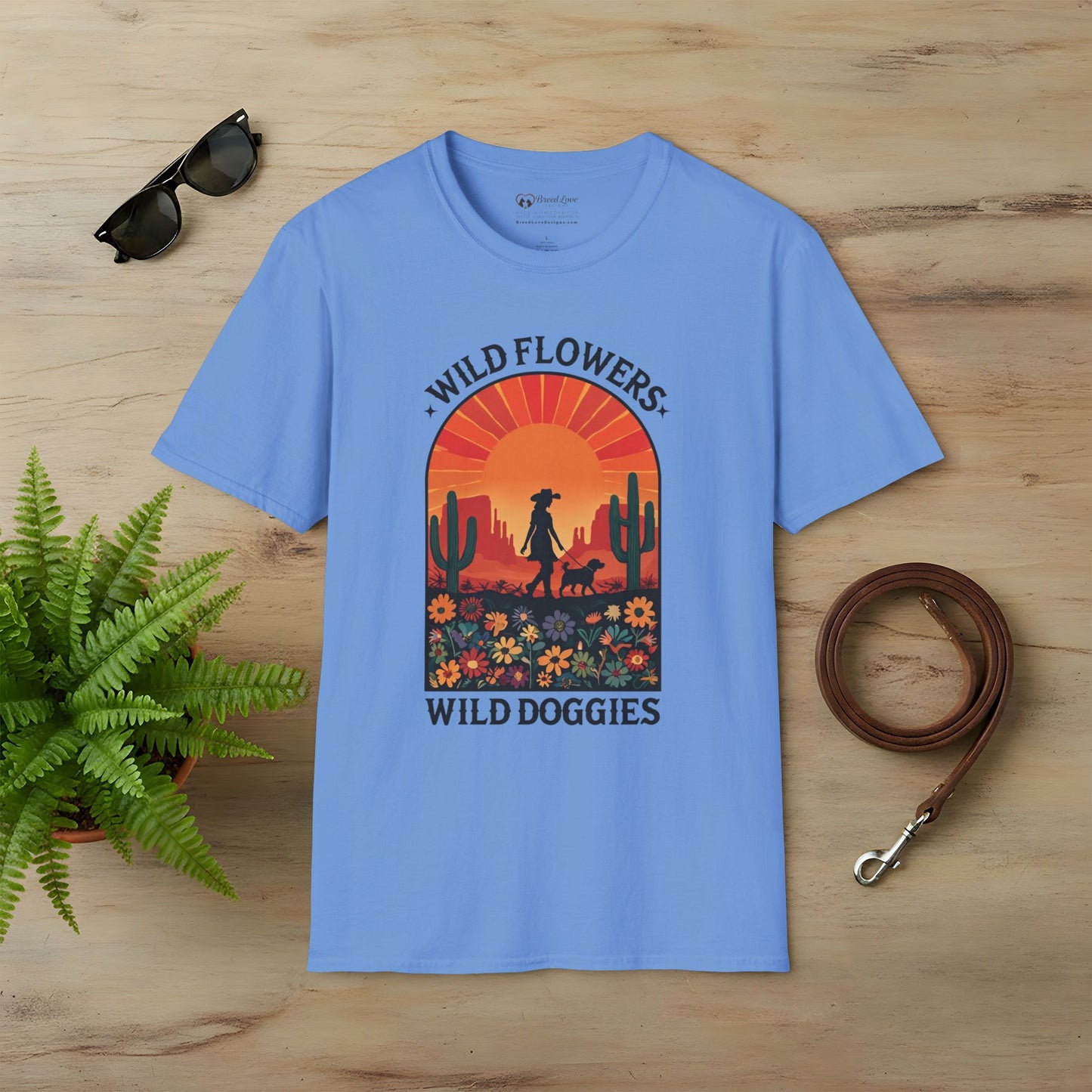 Wild Flowers Wild Doggies T-Shirt