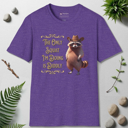 The Only Squat I'm Doing is Diddly Raccoon T-Shirt