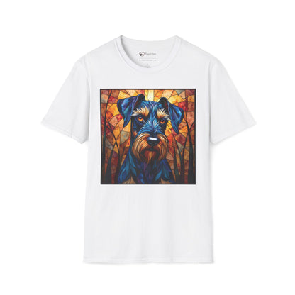 Stained Glass Schnauzer T-Shirt