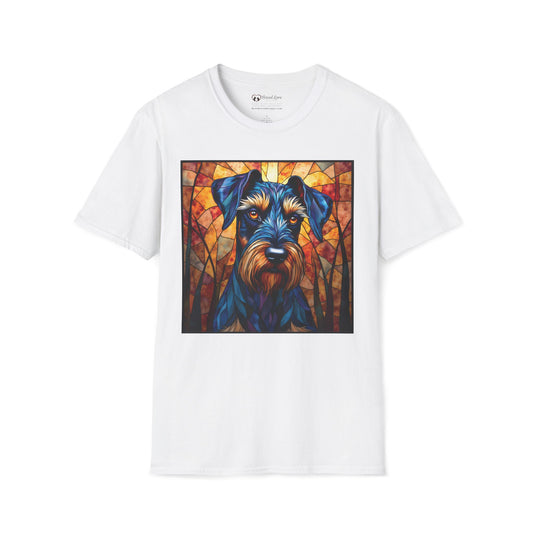 Stained Glass Schnauzer T-Shirt