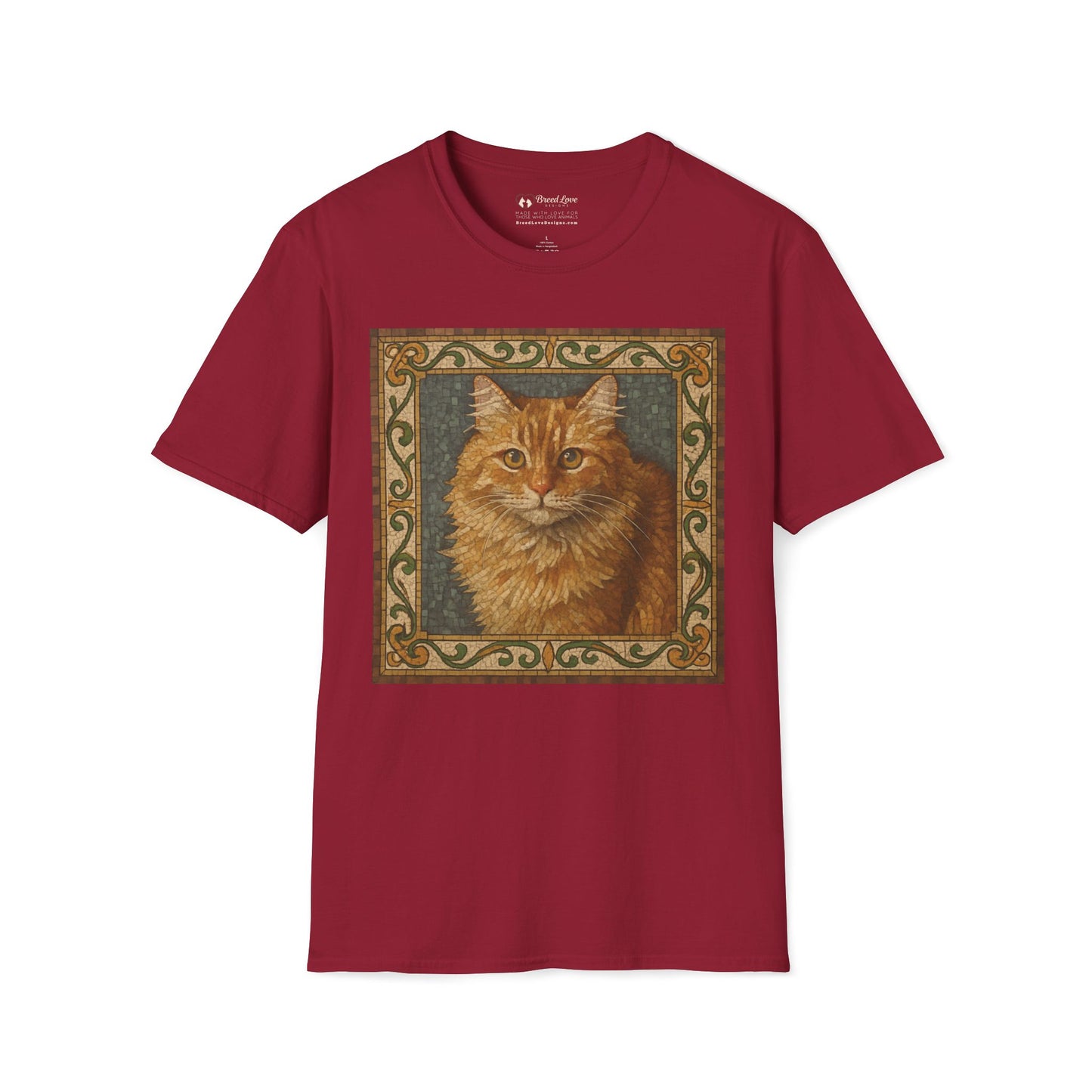 Orange House Cat Mosaic T-Shirt