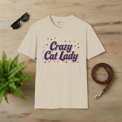 Sparkly Crazy Cat Lady T-Shirt