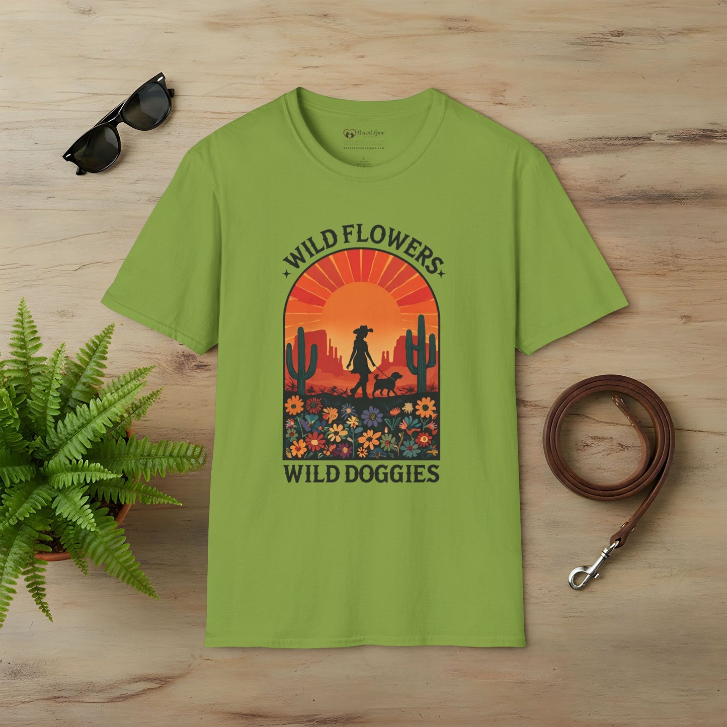 Wild Flowers Wild Doggies T-Shirt
