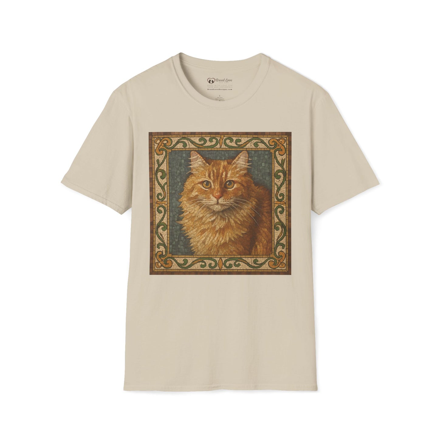 Orange House Cat Mosaic T-Shirt
