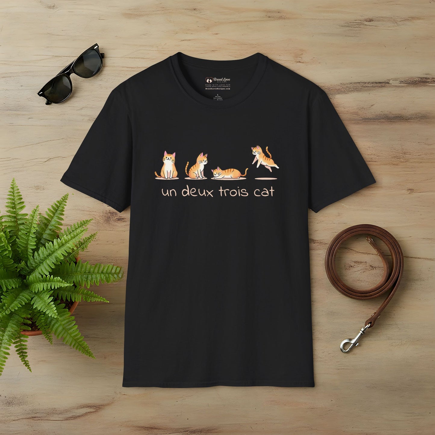 Un Deux Trois Cat T-Shirt