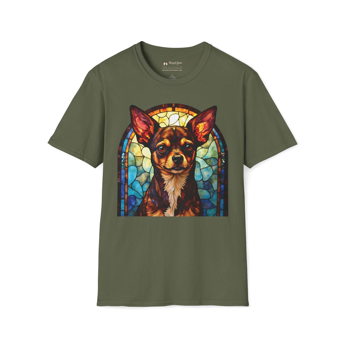 Stained Glass Chihuahua T-Shirt