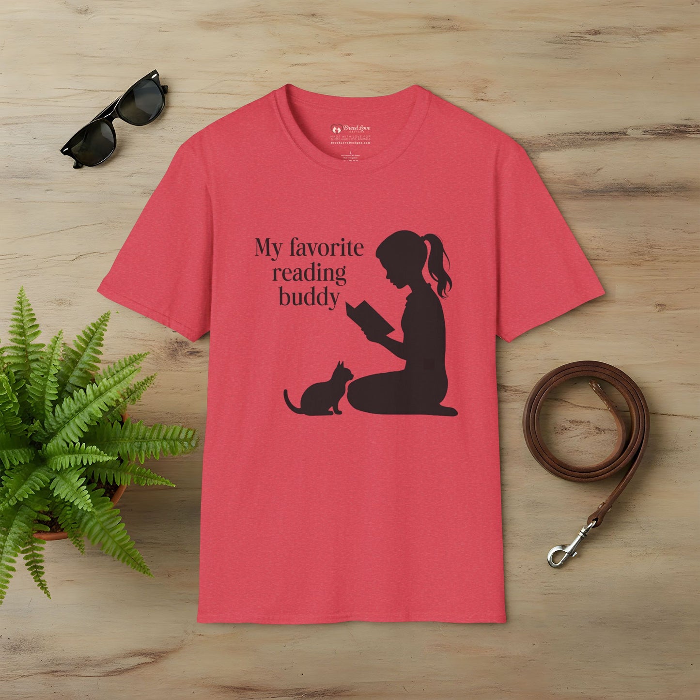 My Favorite Reading Buddy Cat T-Shirt