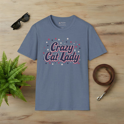 Sparkly Crazy Cat Lady T-Shirt